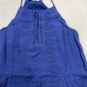 Loft - Racerback Style Blue Dress - Size Small